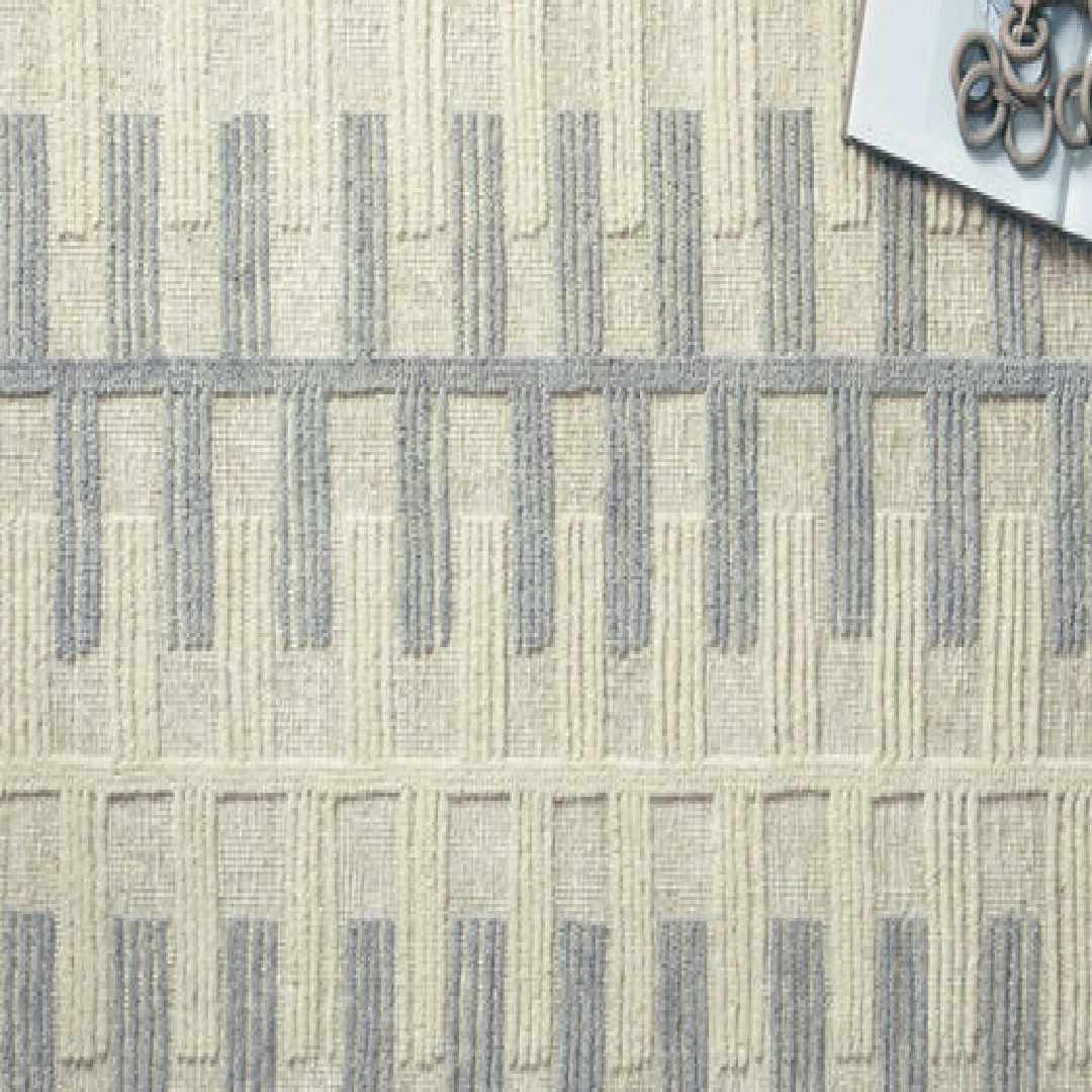 Ivory Slate Zipped | Buy Moroccan Rugs Online